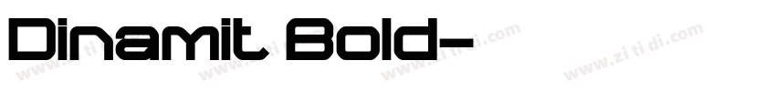 Dinamit Bold字体转换